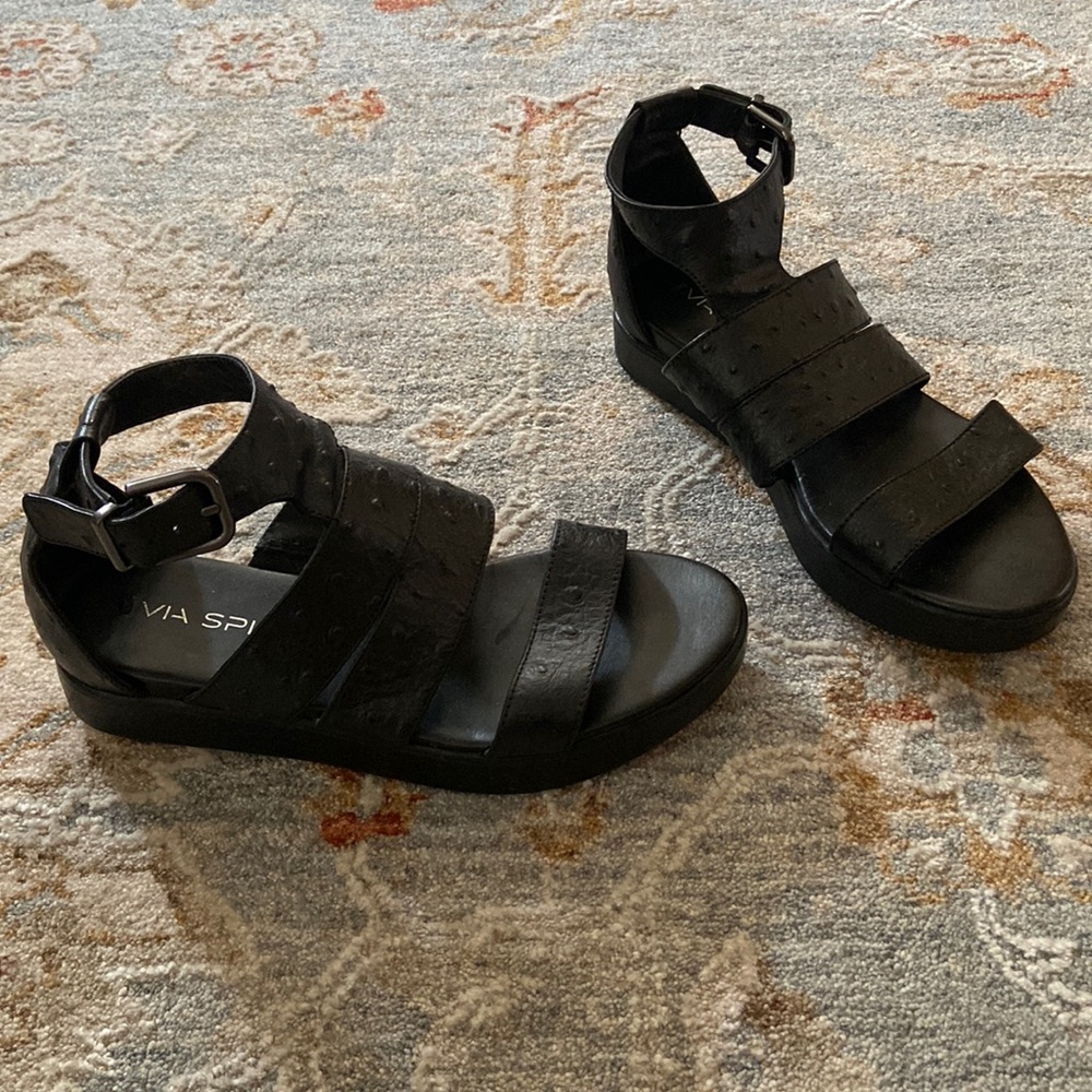 Via Spiga Ostrich Sandals